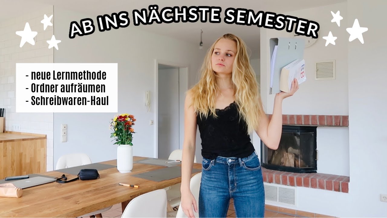 AB INS NÄCHSTE SEMESTER/SCHULJAHR: neue Routinen, Schreibwaren-Haul, Ordner Organisation
