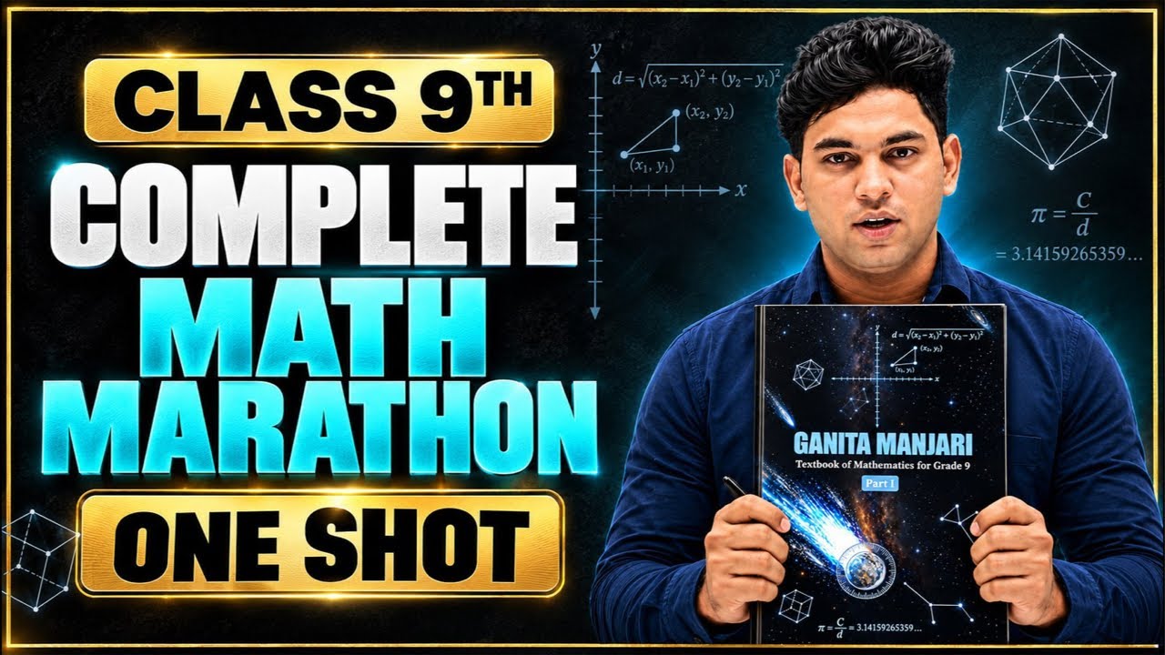COMPLETE MATH MARATHON IN SHOT 🔥| CLASS 9TH 🥳| BY VIVEK SIR