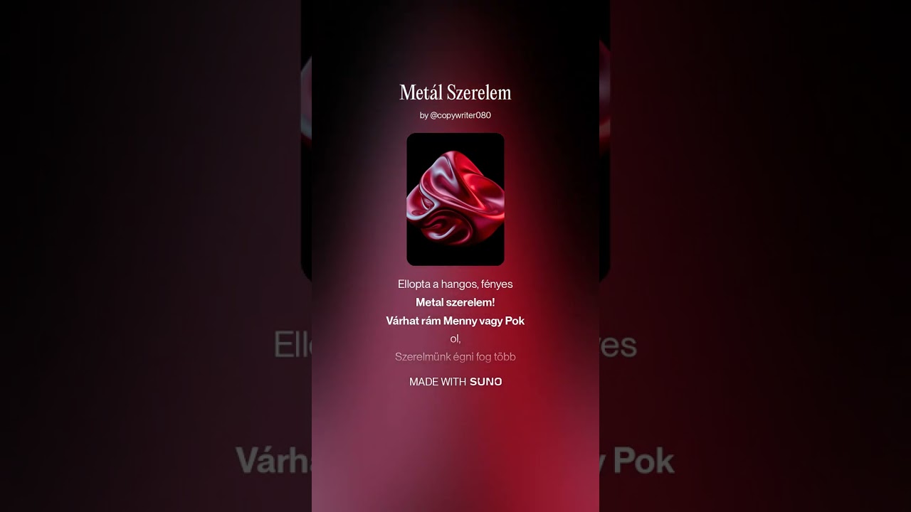 Metál Szerelem @CopyWriter-c6q  #rockmusic #metalmusic #metal #airock #aimetal 