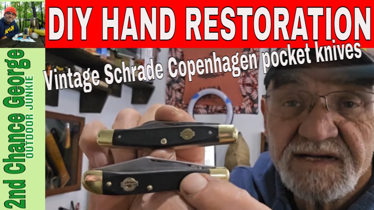 Потрясающие карманные ножи Schrade Copenhagen, реставрация своими руками.