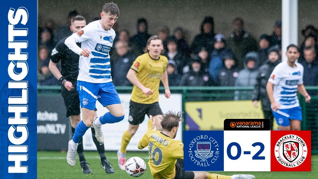 Defeat on New Year's Day | Oxford City 0-2 Brackley Town | Match Highlights