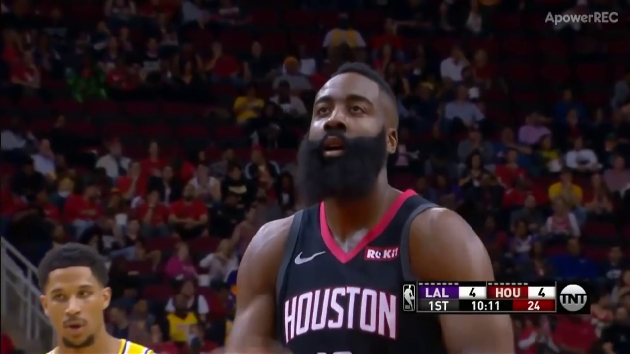 How James Harden Got 9 Fouls and Had 19 Free Throws in Game with Lakers | 2018.12.13 NBA Season