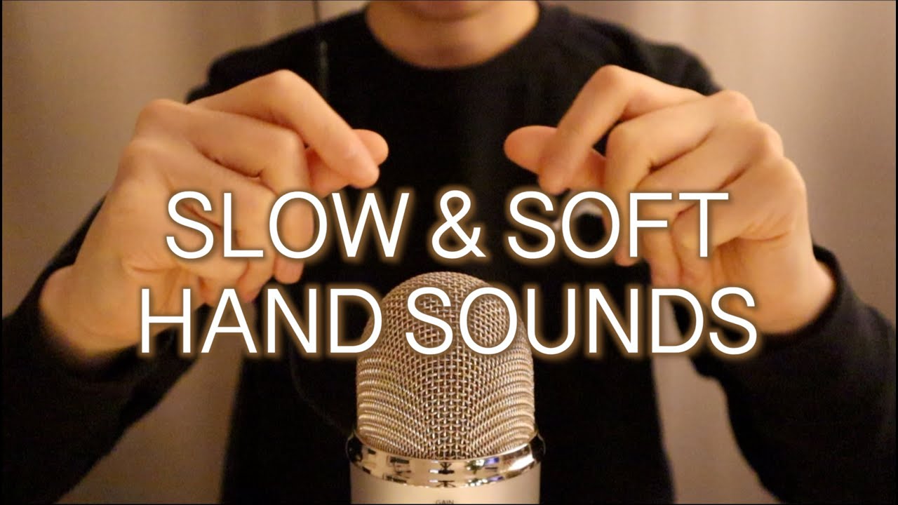 HAND SOUNDS (slow & soft) | Dry and Moisturized hands | relaxation | No talking | ASMR