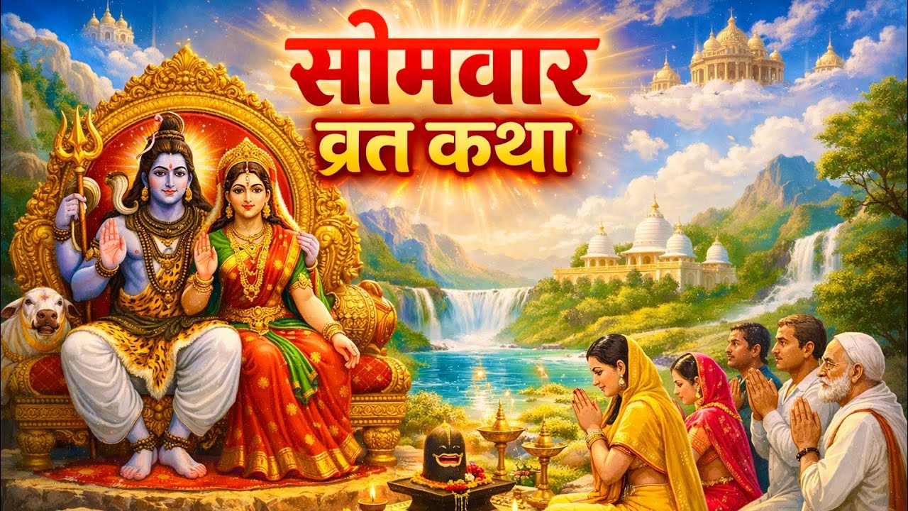 सोमवार व्रत कथा | Somvar Vrat Katha | आज के अवश्य सुनें यह कथा 