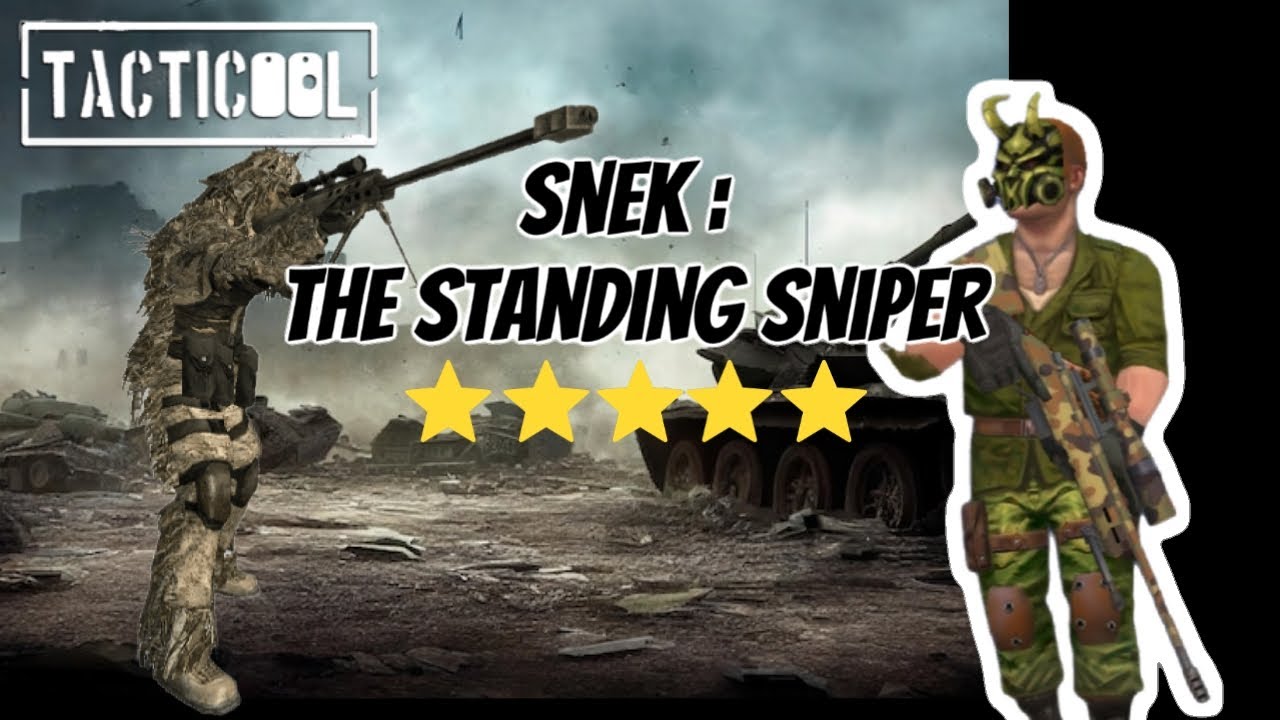 Tacticool Star | COG | Gameplay | Snek + FR USTR8 (Frustated) Standing Sniper Weapon