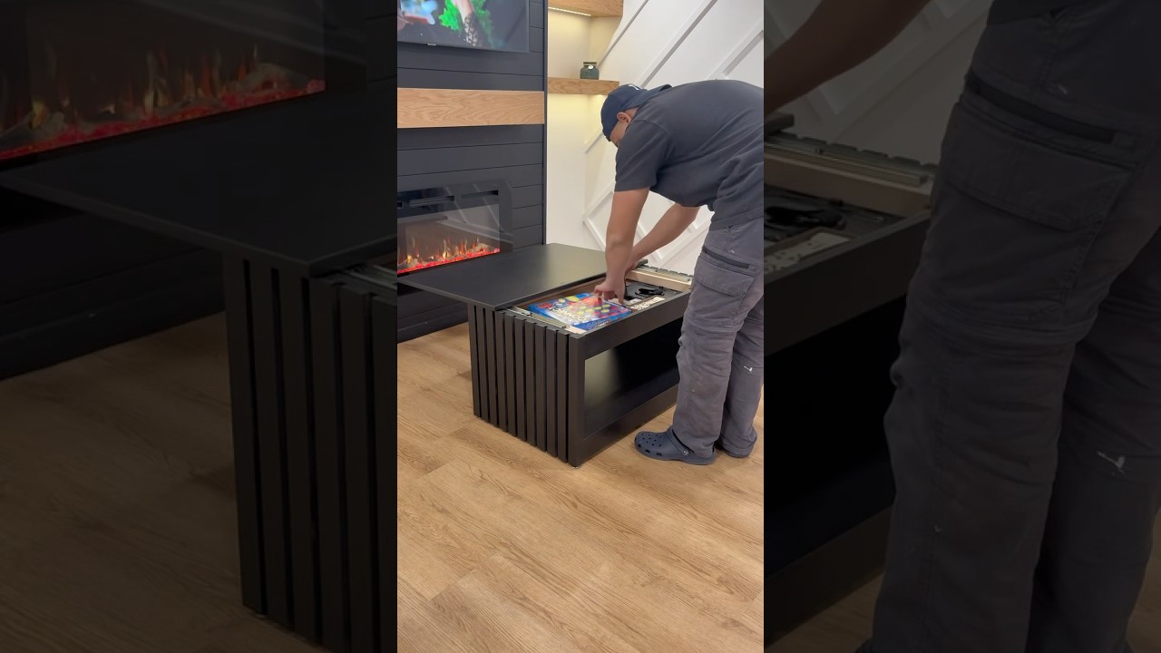DIY coffee table with a hidden compartment #diy #process #hidden