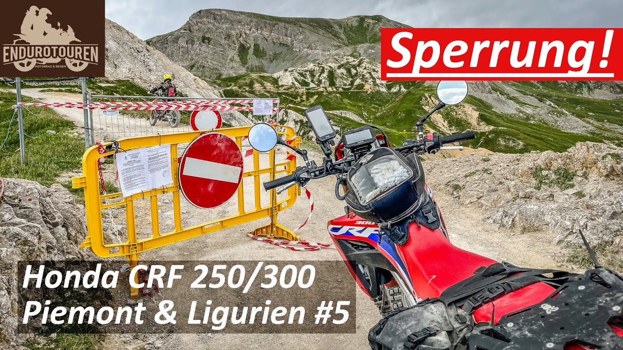 Endurowandern | Piemont Ligurien #5 | Honda CRF 300 | KTM 690 | Schotter-Gardetta gesperrt