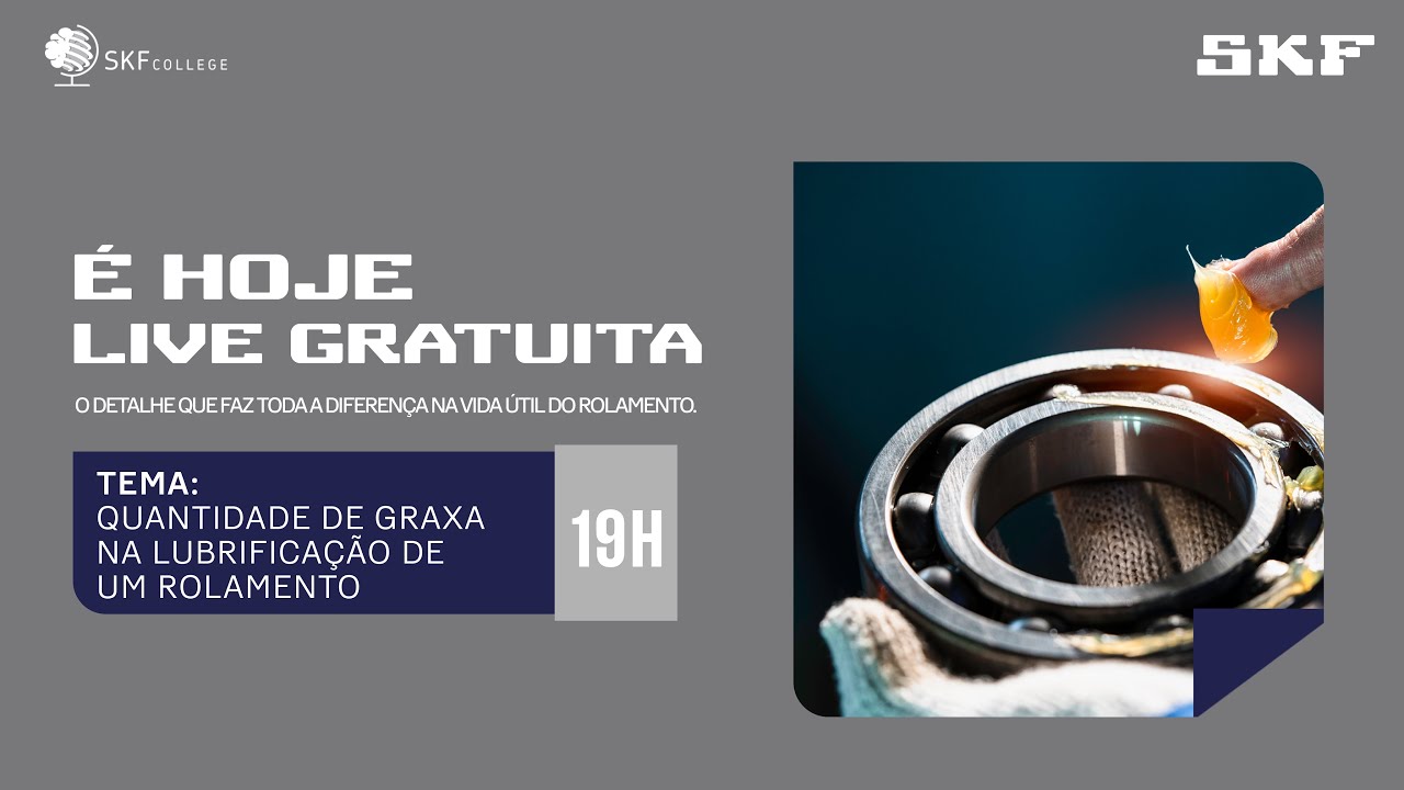LIVE :: Quantidade de Graxa na Lubrificação de um Rolamento