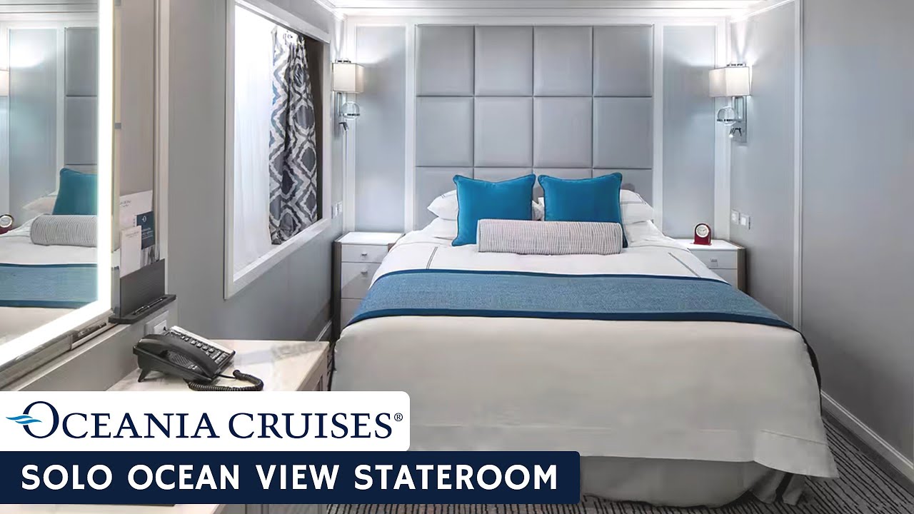 Oceania Sirena | Solo Ocean View Stateroom Full Walkthrough Tour & Review | 4K