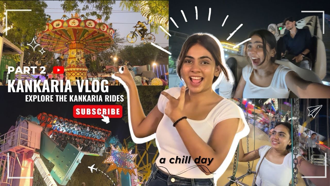 😱Kankariya Ahmedabad Vlog (Part-2)😱| Itni Dangerous Rides😳| Kankaria Lake Rides 
