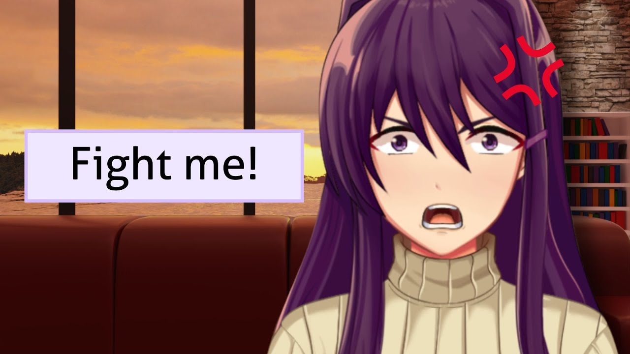 I challenged Yandere Yuri to a fight! | Just Yuri: A DDLC Mod
