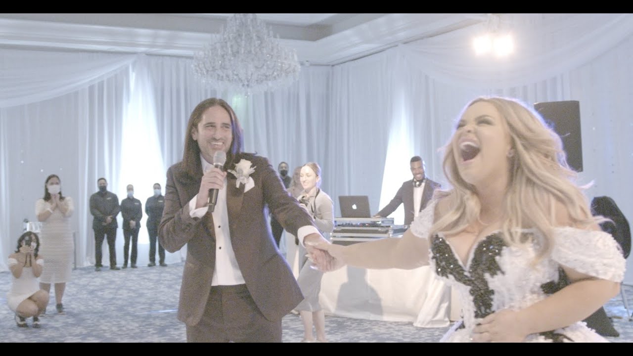 Husband Surprises Bride at Wedding!