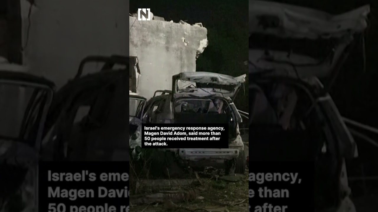 Dozens injured after Iranian missile barrage hits northern Israel