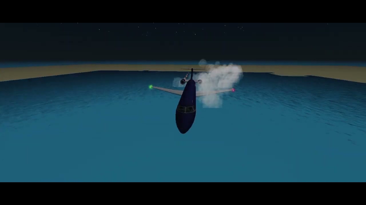 Airplane crash landing water 2 