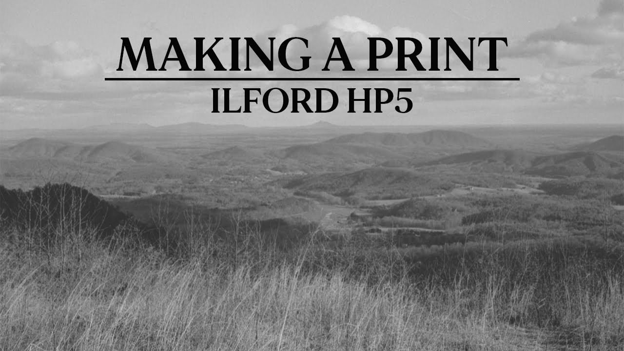 Printing Black and White Photos in My Studio | Ilford HP5 | Medium Format Photography