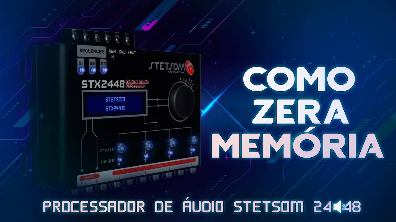 COMO RESETAR - PROCESSADOR DE AUDIO STETSOM STX 2448 -