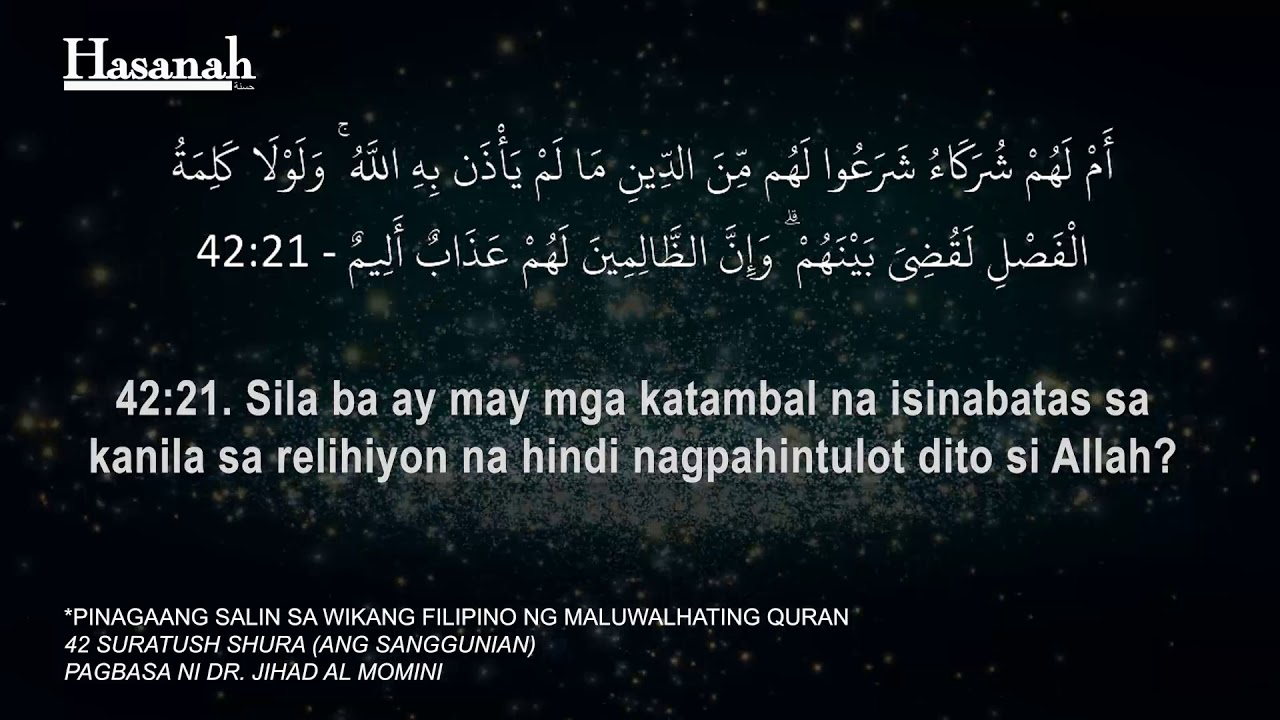 Suratush Shura: Ang Sanggunian (Tagalog Translation)