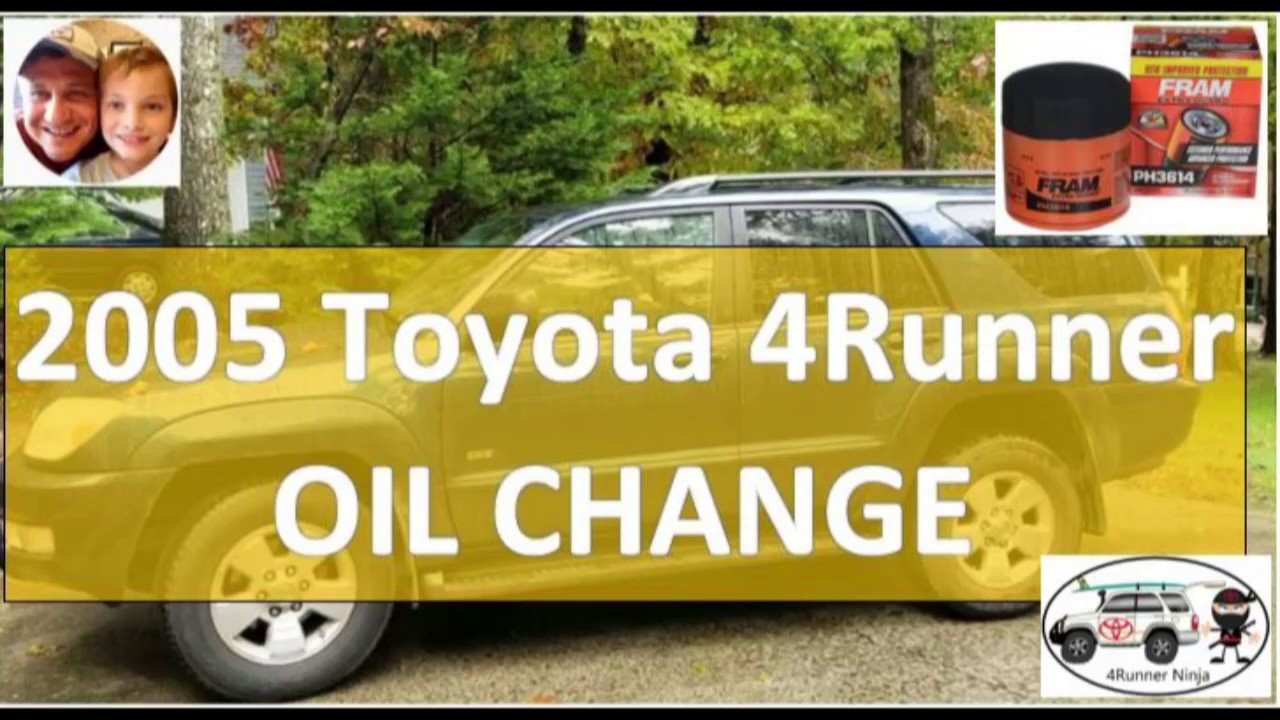 Замена масла в Toyota 4Runner 2003-2009 годов выпуска.