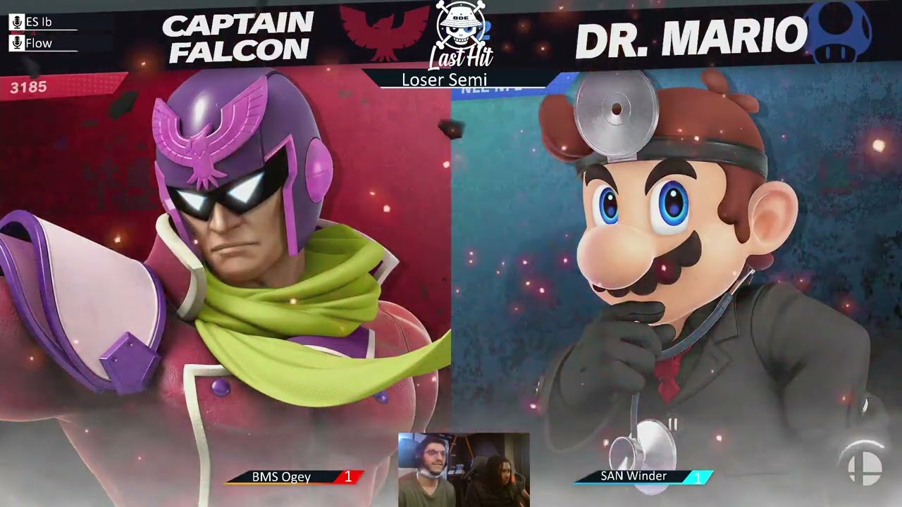 BDE LAST HIT #16 - LOSERS SEMIS - Ogey (Captain Falcon) vs. Winder (Dr Mario)
