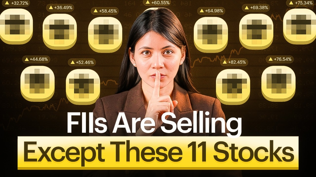 11 Stocks FIIs are buying consistently even amid Selling!!