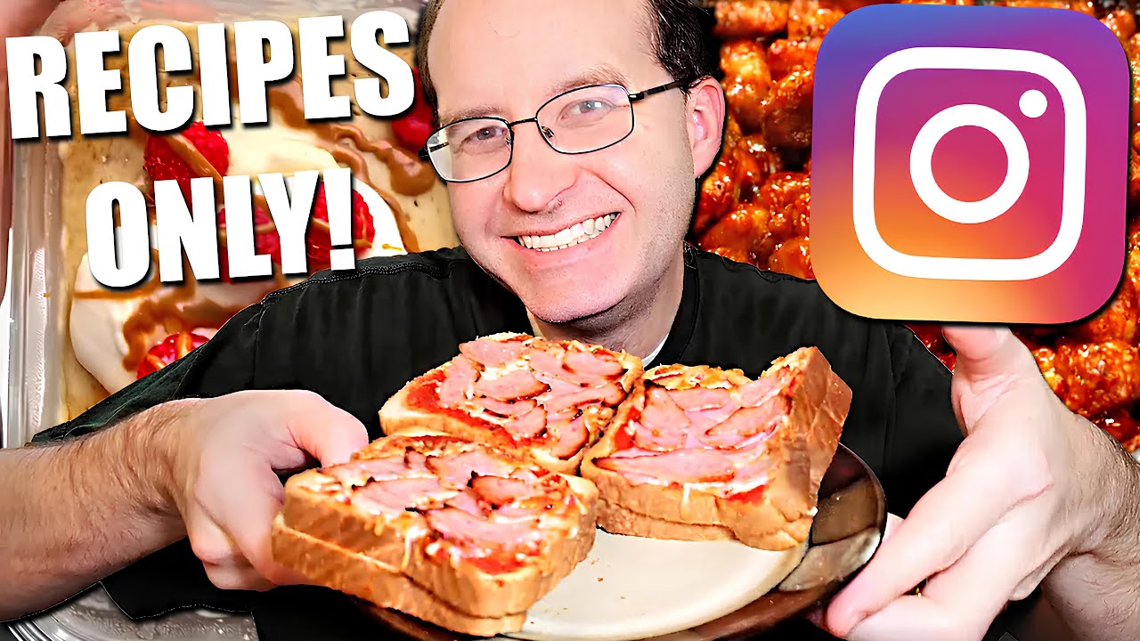 Мой муж 24 часа подряд пробует вирусные рецепты из Инстаграма! 🍕🍩