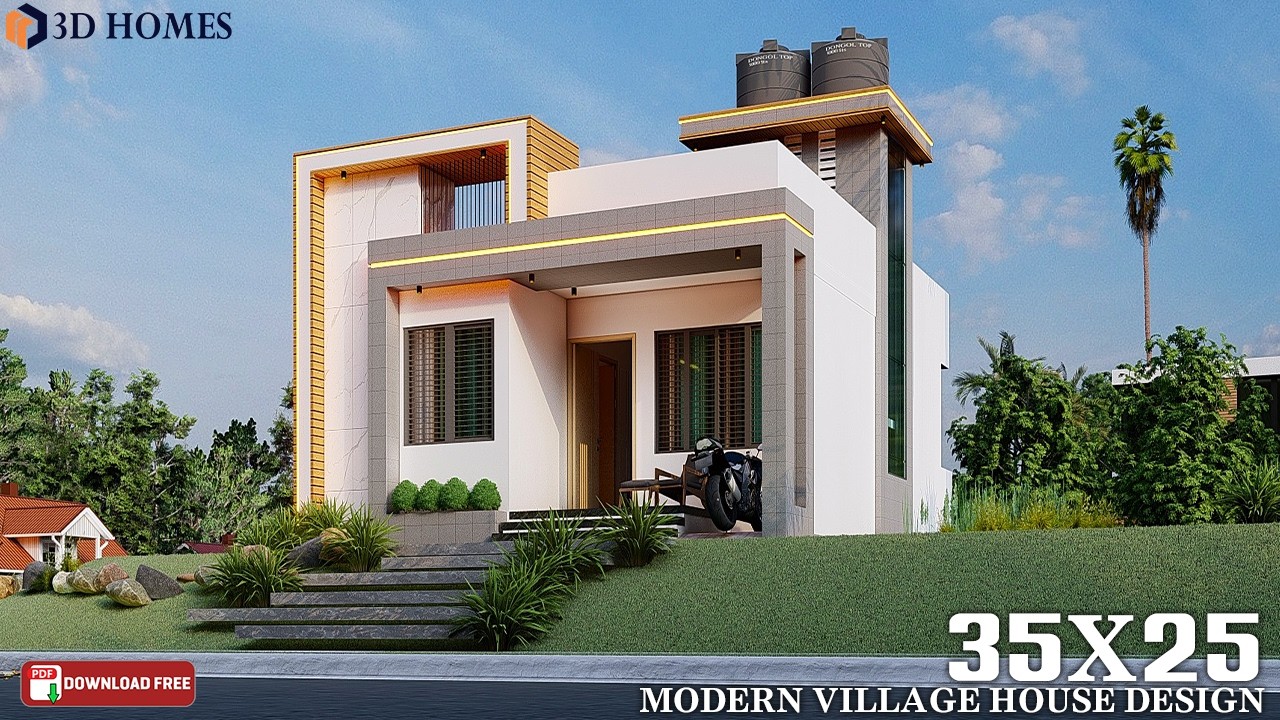 25x35 Modern 2BHK House Design | Full Interior Tour & 3D Walkthrough with Complete Details