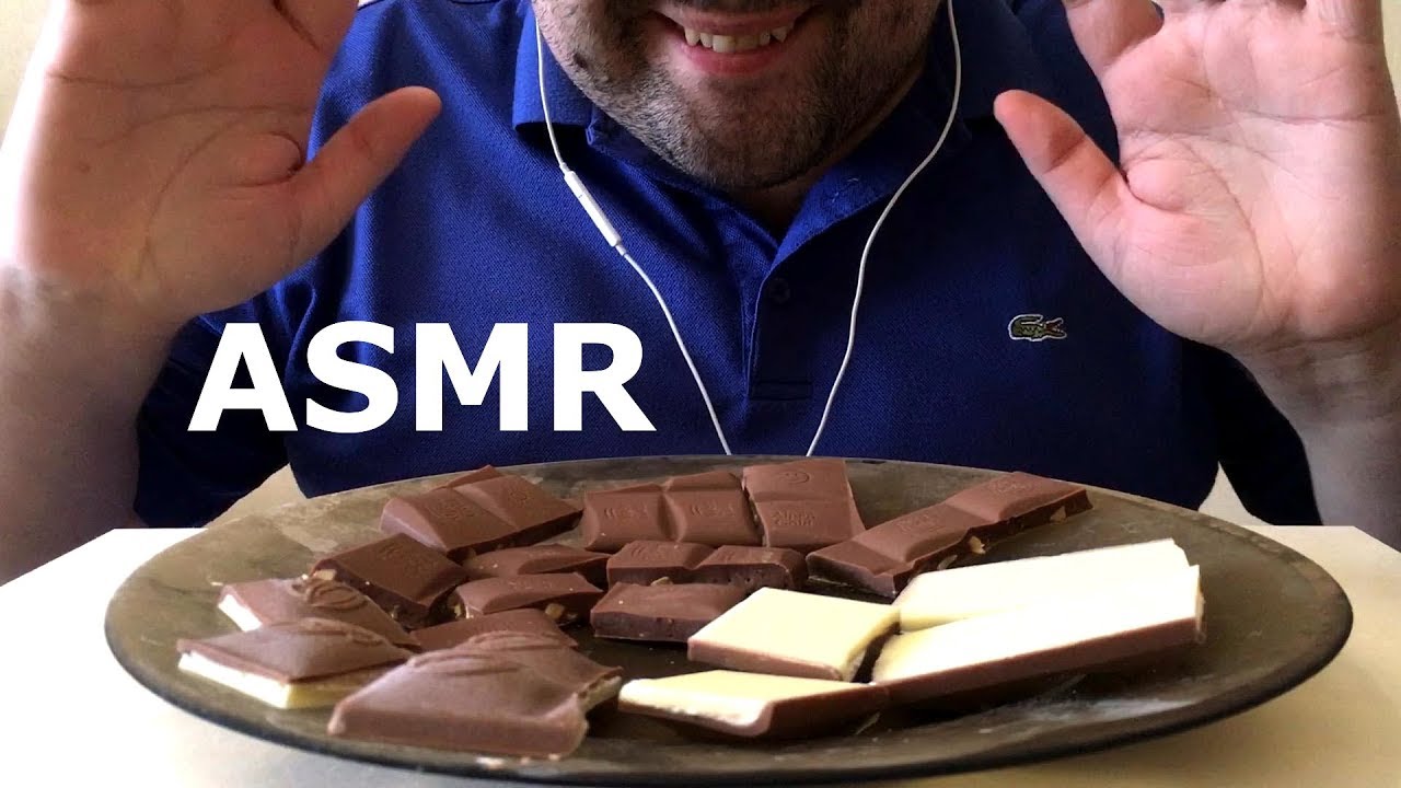 ASMR Eating FROZEN CHOCOLATE (Crunchy Eating Sounds)