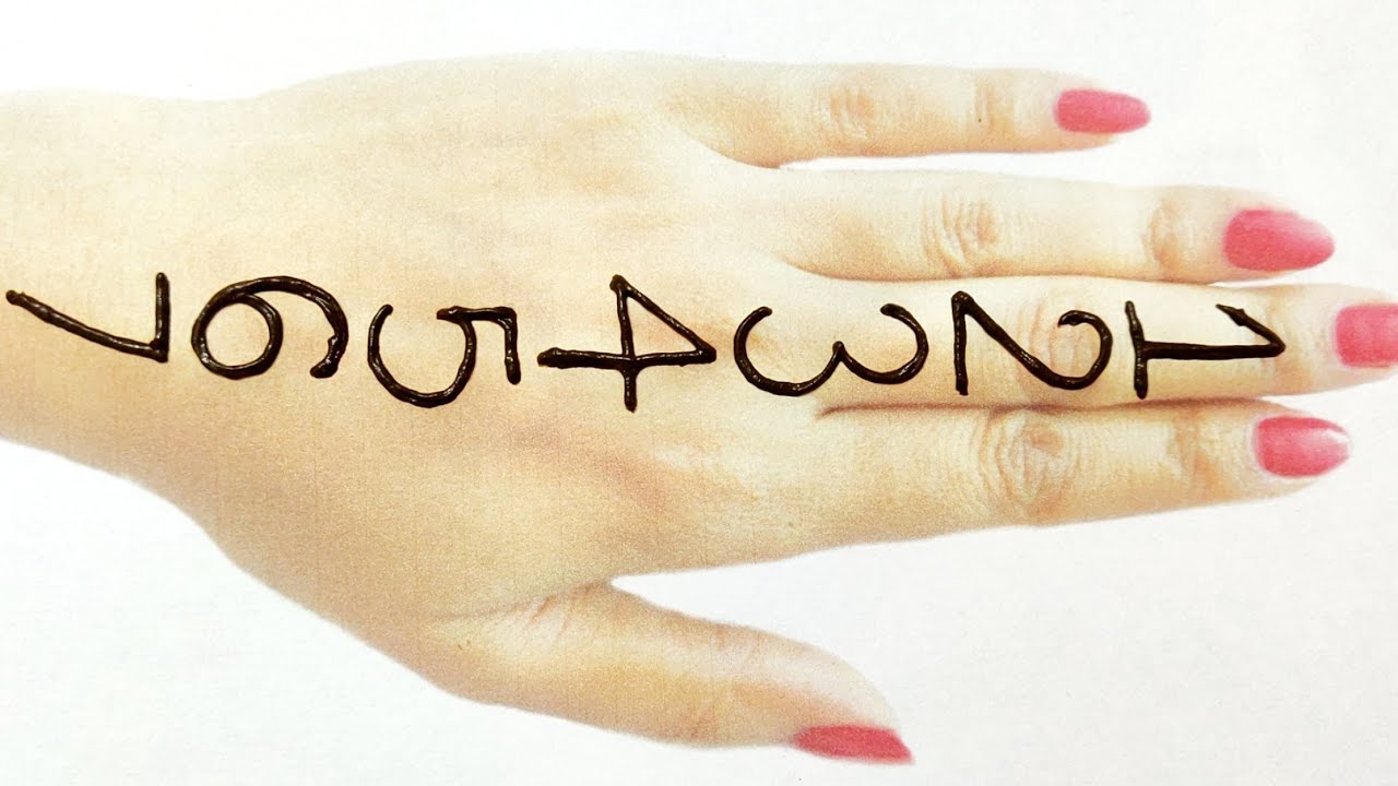 1234567 easy arabic mehendi design / simple number henna for hands