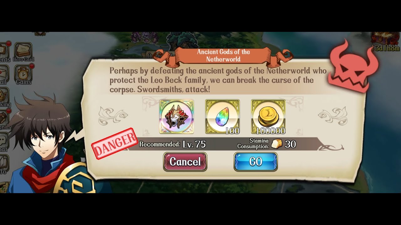 Langrisser Mobile - Danger World's Event - Ancient Gods of the Netherworld