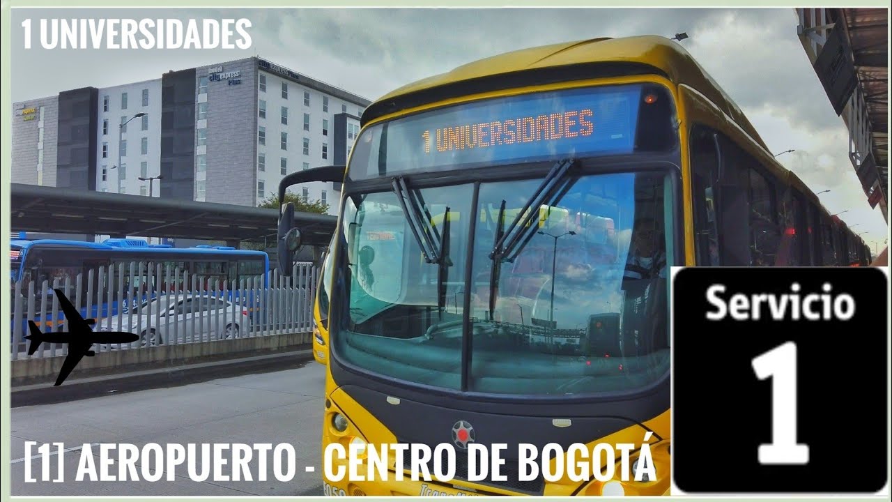 Ruta 1 Aeropuerto ✈️ ➡️ Centro de Bogotá 🚍 Transmilenio Bogotá - Colombia 🇨🇴 [4k/60]