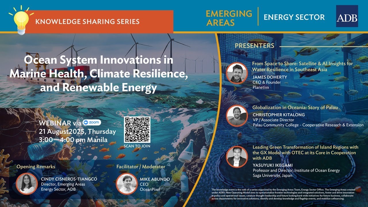 Ocean System Innovations in Marine Health, Climate Resilience, and Renewable Energy