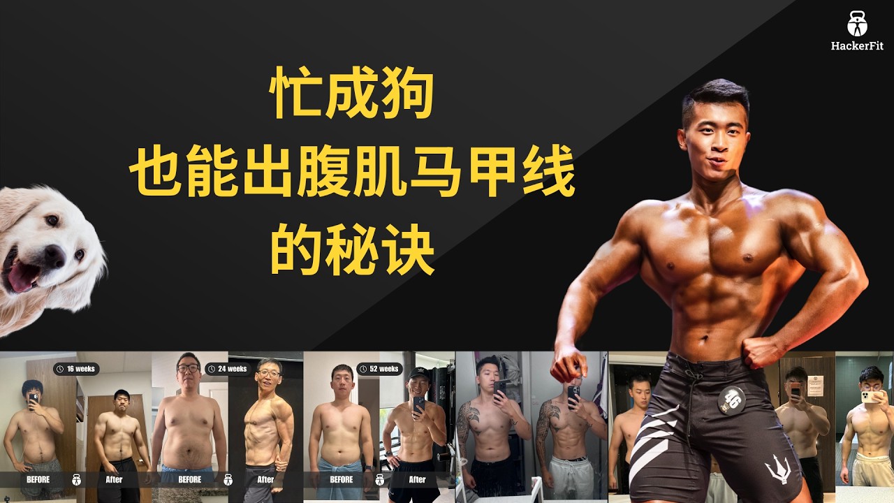 忙成狗也能有腹肌马甲线的秘诀 - HackerFit