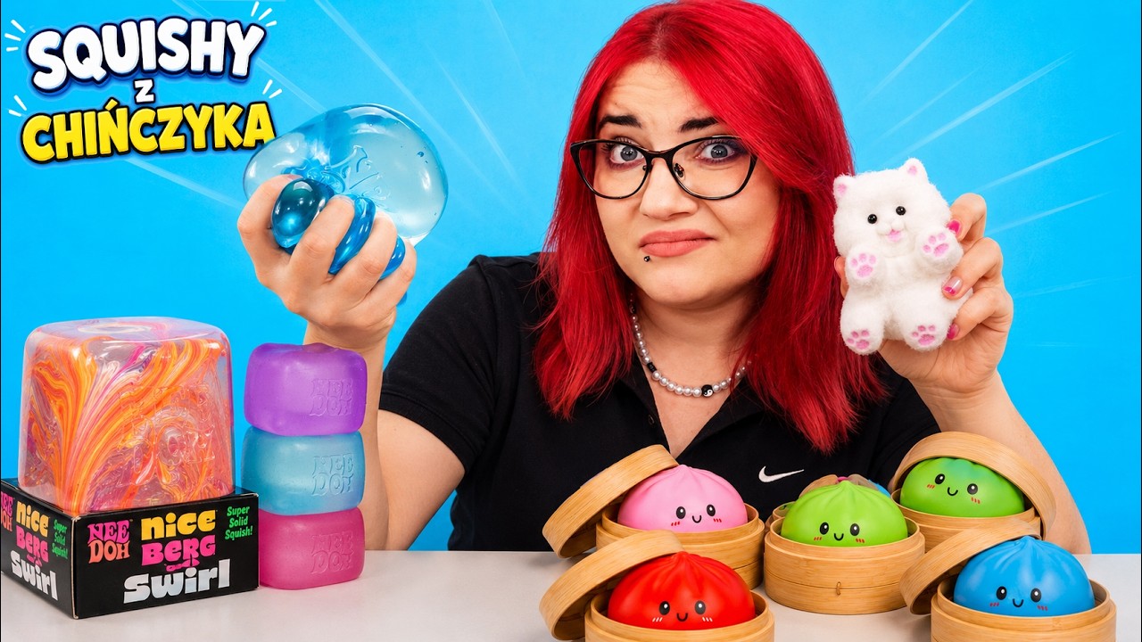 SQUISHY DUMPLING z CHIŃCZYKA 💩 NeeDoh 🥟 Pierożki Niespodzianki