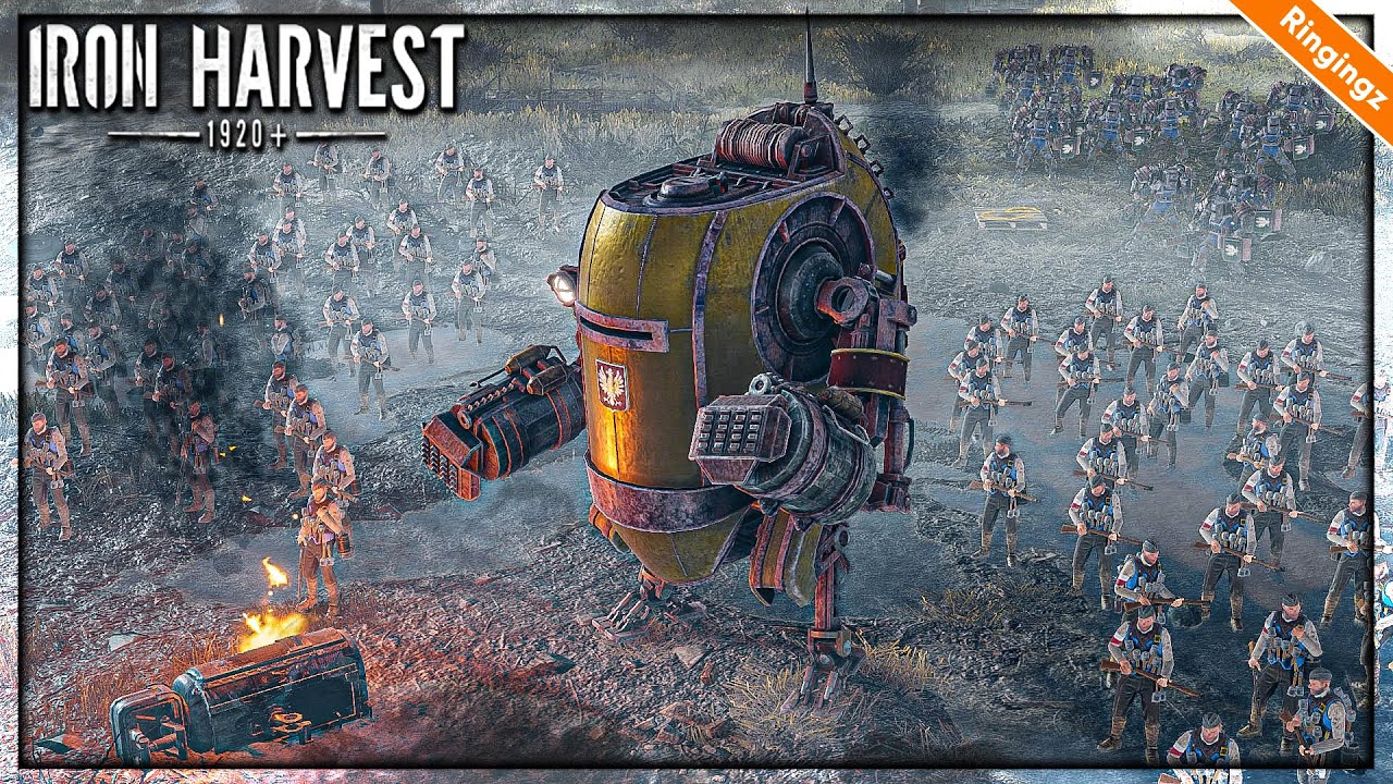 กองทัพจักรกลทองคำ ปี 1920 - Iron Harvest Stronghold siege