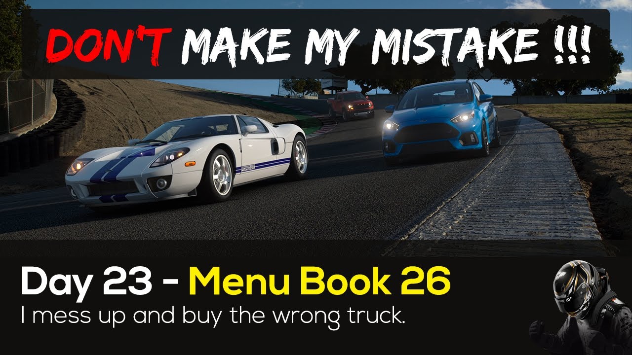 DON'T MESS UP like I did and BUY THE WRONG TRUCK !!!  - Menu Book Challenge 26 – Gran Turismo 7
