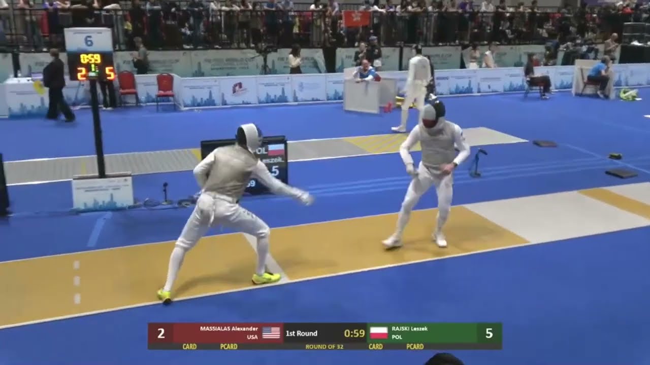 Hong Kong World Cup 2024 - L32 - Alexander Massialas USA v Leszek Rajski POL
