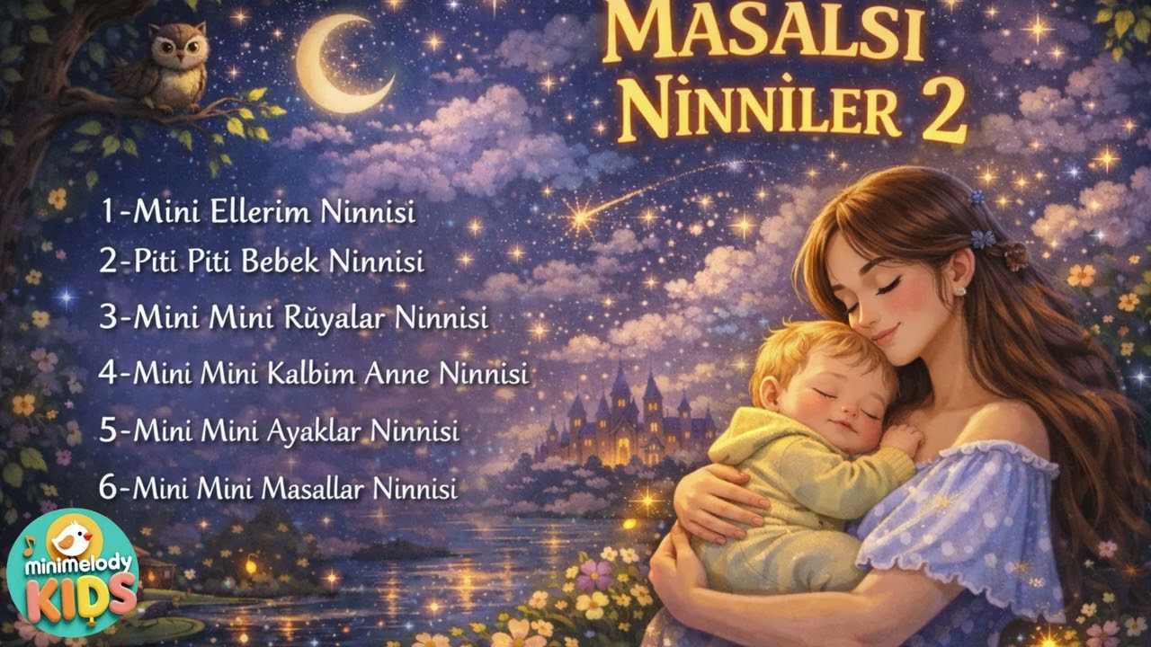 Masalsı Ninniler 2 🌙 Bebek Ninnisi | MiniMelody Kids (Uykuya Daldıran)
