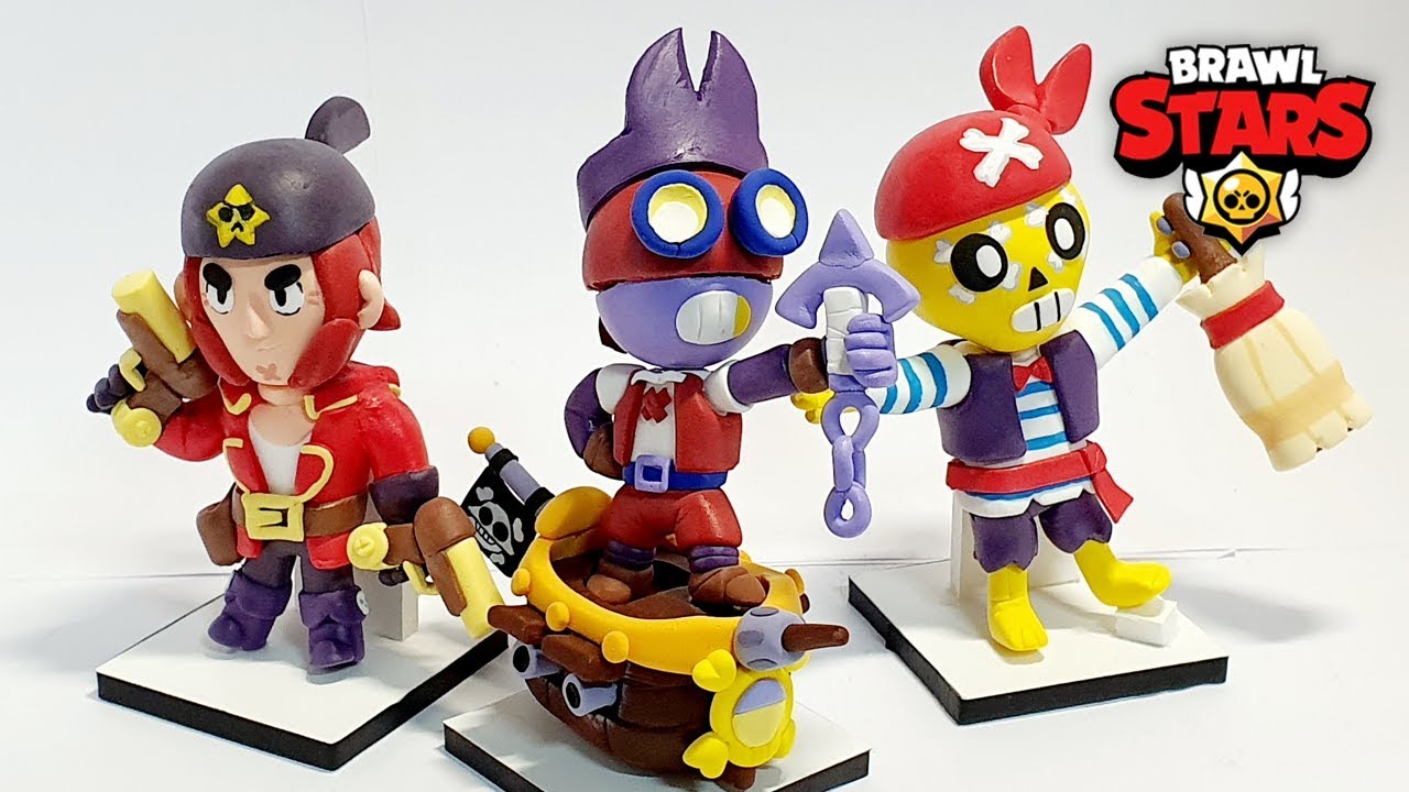 All Pirate Skins of Brawl Stars Clay-art :: CAPTAIN CARL / PIRATE COLT / PIRATE POCO