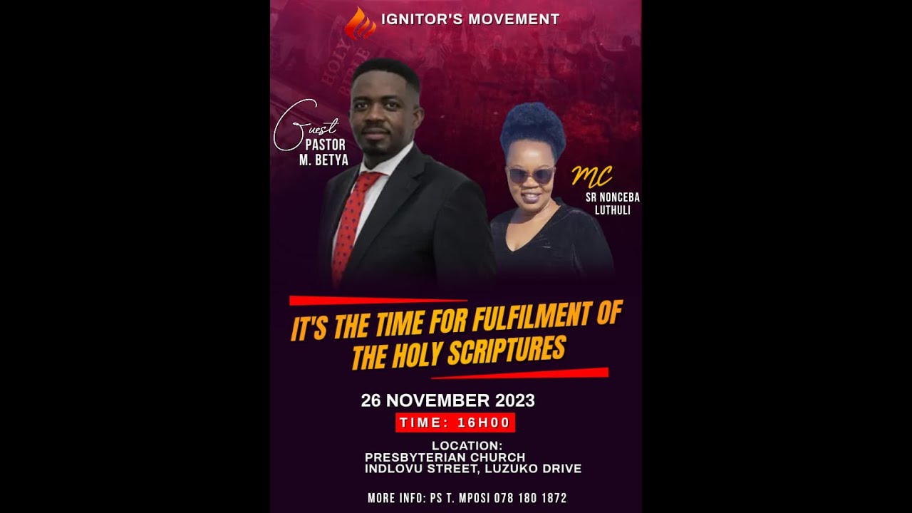 Ignitor's Movement sermon by Pastor M.  Betya