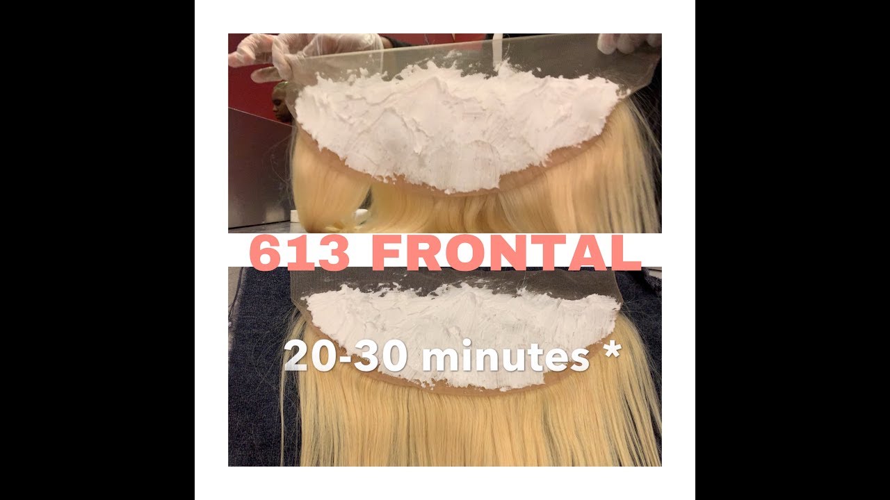 HOW TO BLEACH THE KNOTS ON A 613 FRONTAL |SHORT AND SIMPLE!!