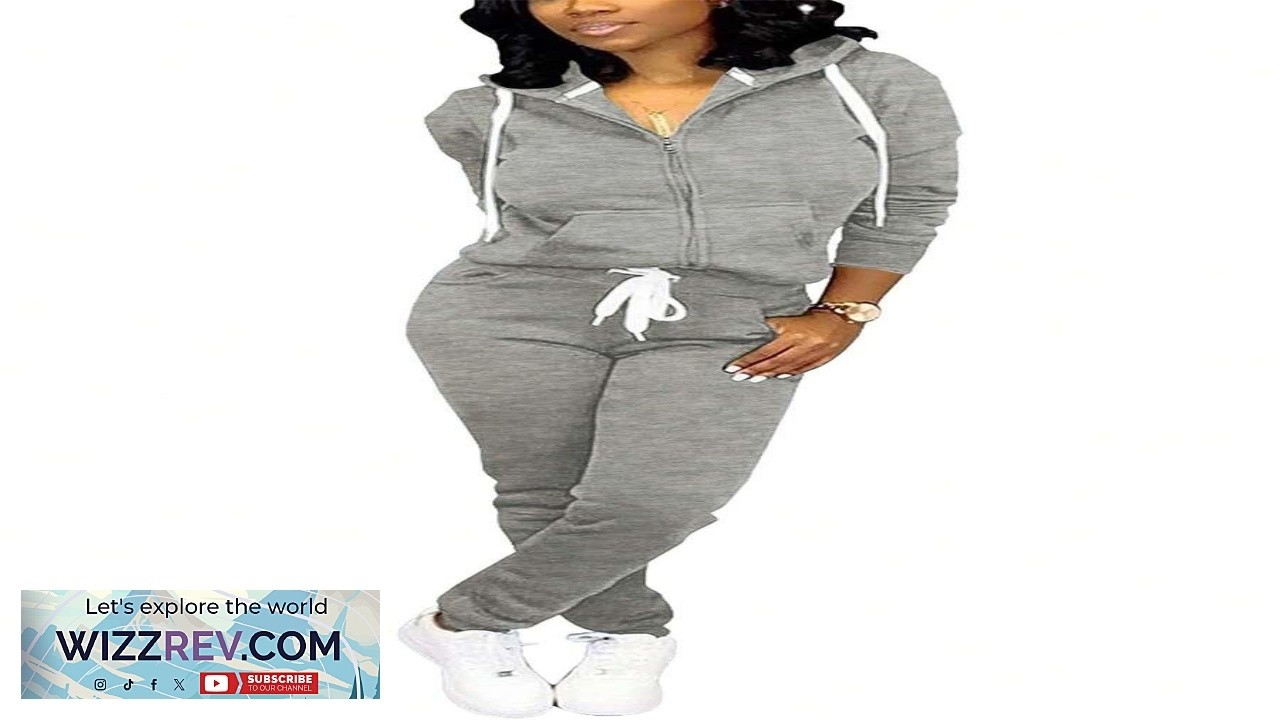 Women's Casual Zip Up Hoodie And Pants Set Autumn Winter SHEIN USA