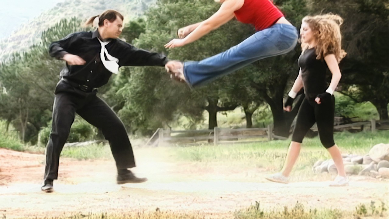 2 Gymnast Girls vs 1 Martial Arts Guy | Fight Scene