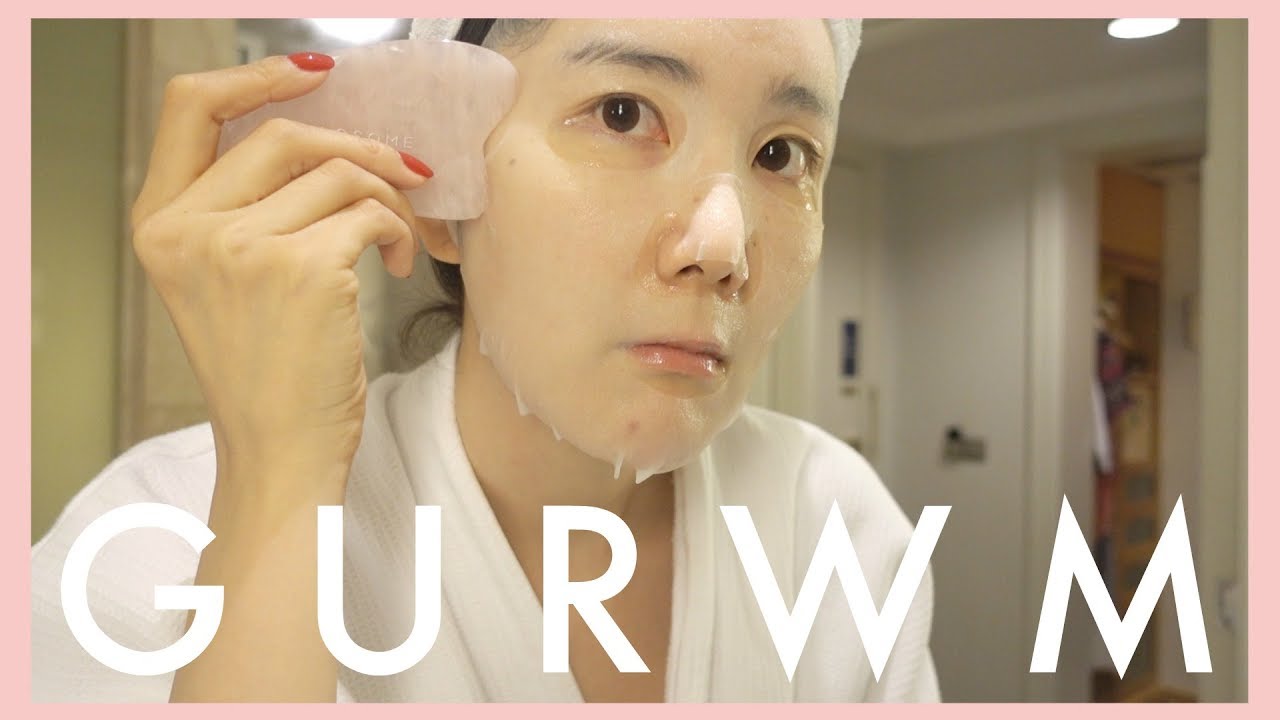 Night Skincare Routine w Traveling! How To Use Guasha