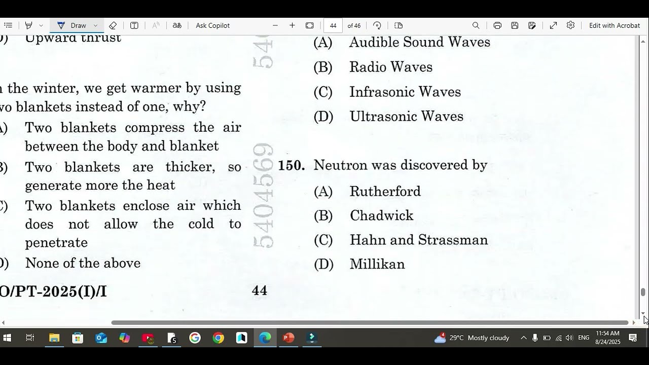 BPSC District Statistical Officer (DSO) | 3 AUGUST 2025 paper | Science question solution