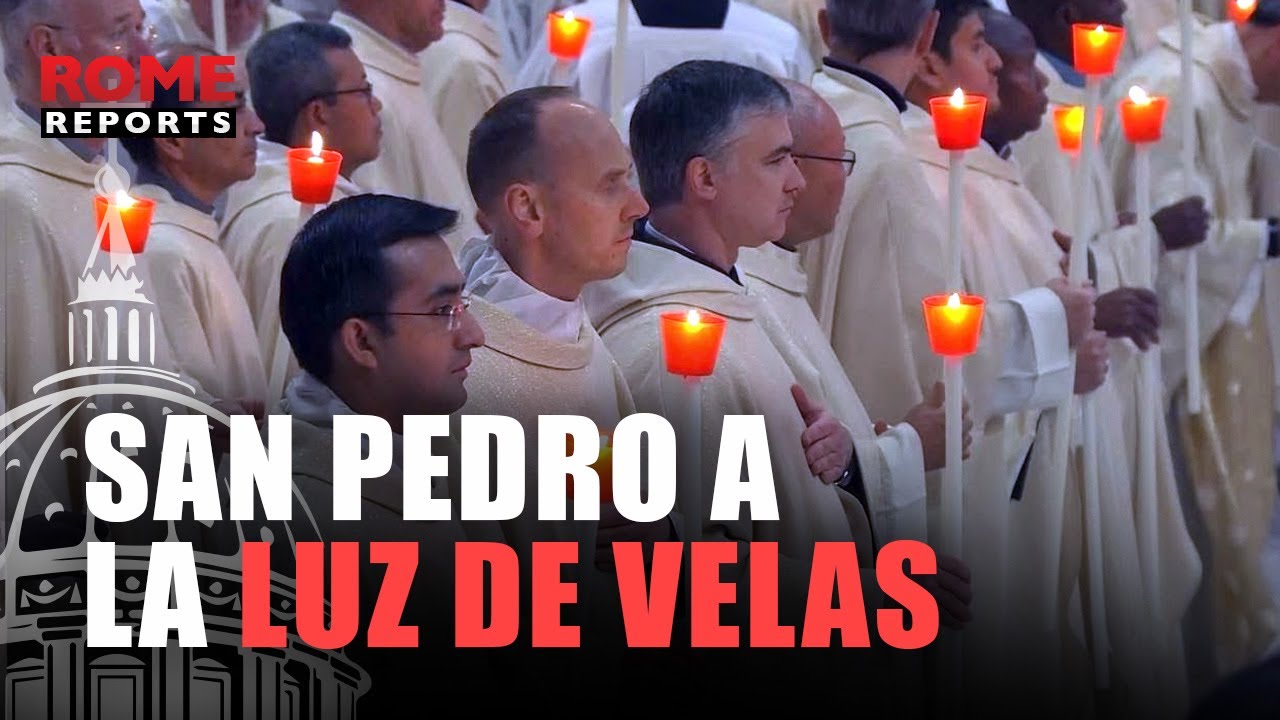 LEÓN XIV a los consagrados a la luz de las velas: «Estas comunidades no abandonan a su gente»