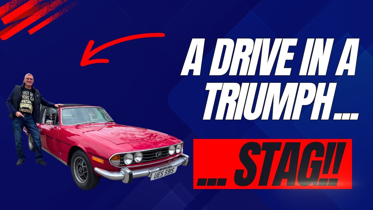 Driving a Triumph Stag at Stag Classics Garage! | British V8 Elegance & Classic Car Walkaround