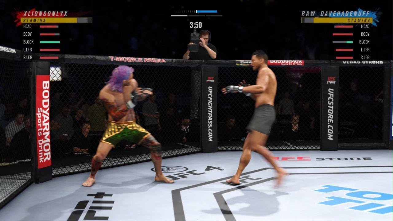 EA UFC 4 VFC League Fight Raw_DaveHadeNuFF Vs xLIONSONLYx
