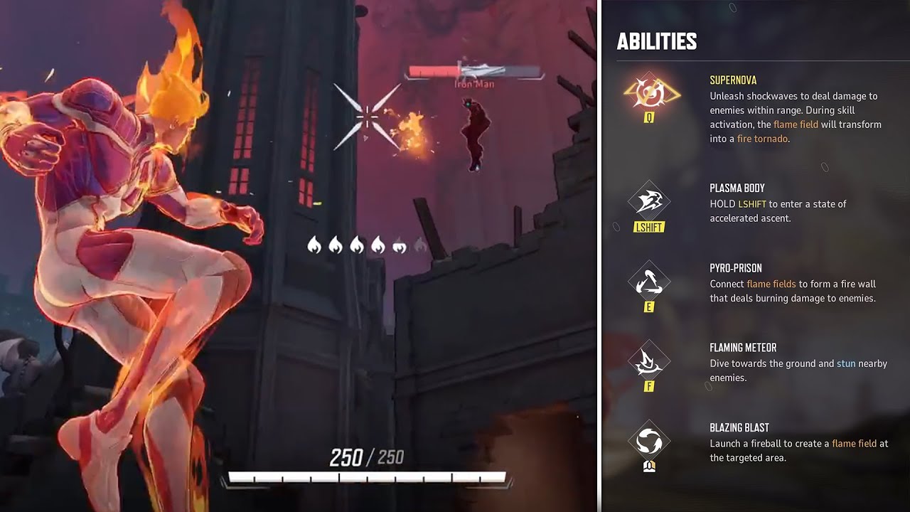 ALL HUMAN TORCH ABILITIES AND EARLY GAMEPLAY SHOWCASE IN MARVEL RIVALS!