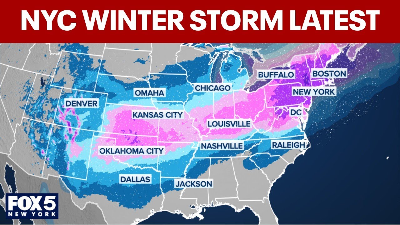 NYC weather update: When will snow be the heaviest during Sunday's winter storm?