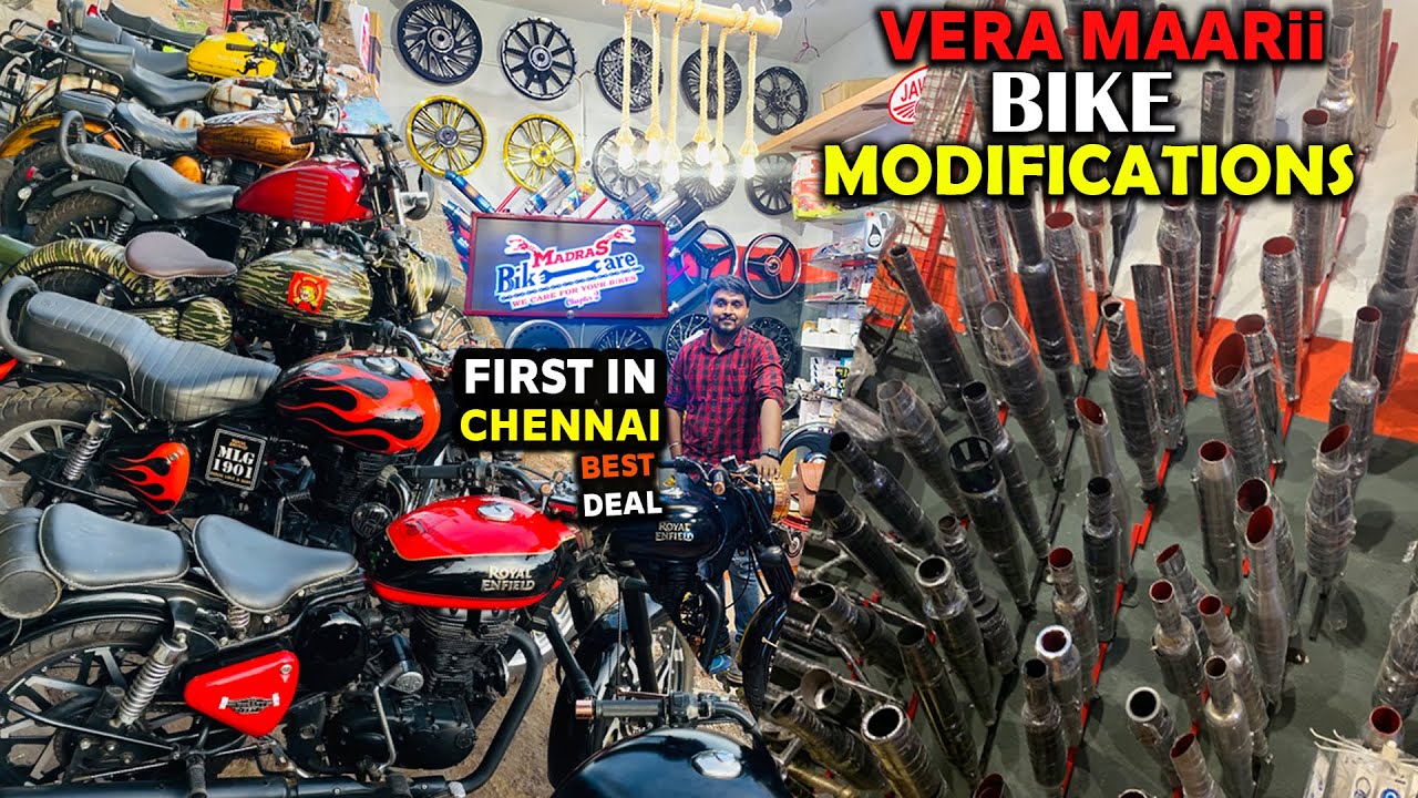 WOW! Bike Modifications at its BEST - Madras Bike Care | Cheapest Bike Accessories & FREE SERVICE